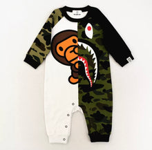Load image into Gallery viewer, Bape Long Sleeve Romper