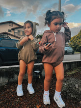 Load image into Gallery viewer, Teddy Bear Hoodie Romper
