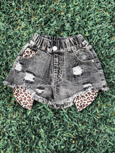 Load image into Gallery viewer, Rock-a-bye Baby Distressed Denim Shorts
