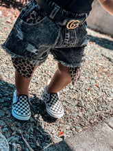 Load image into Gallery viewer, Rock-a-bye Baby Distressed Denim Shorts
