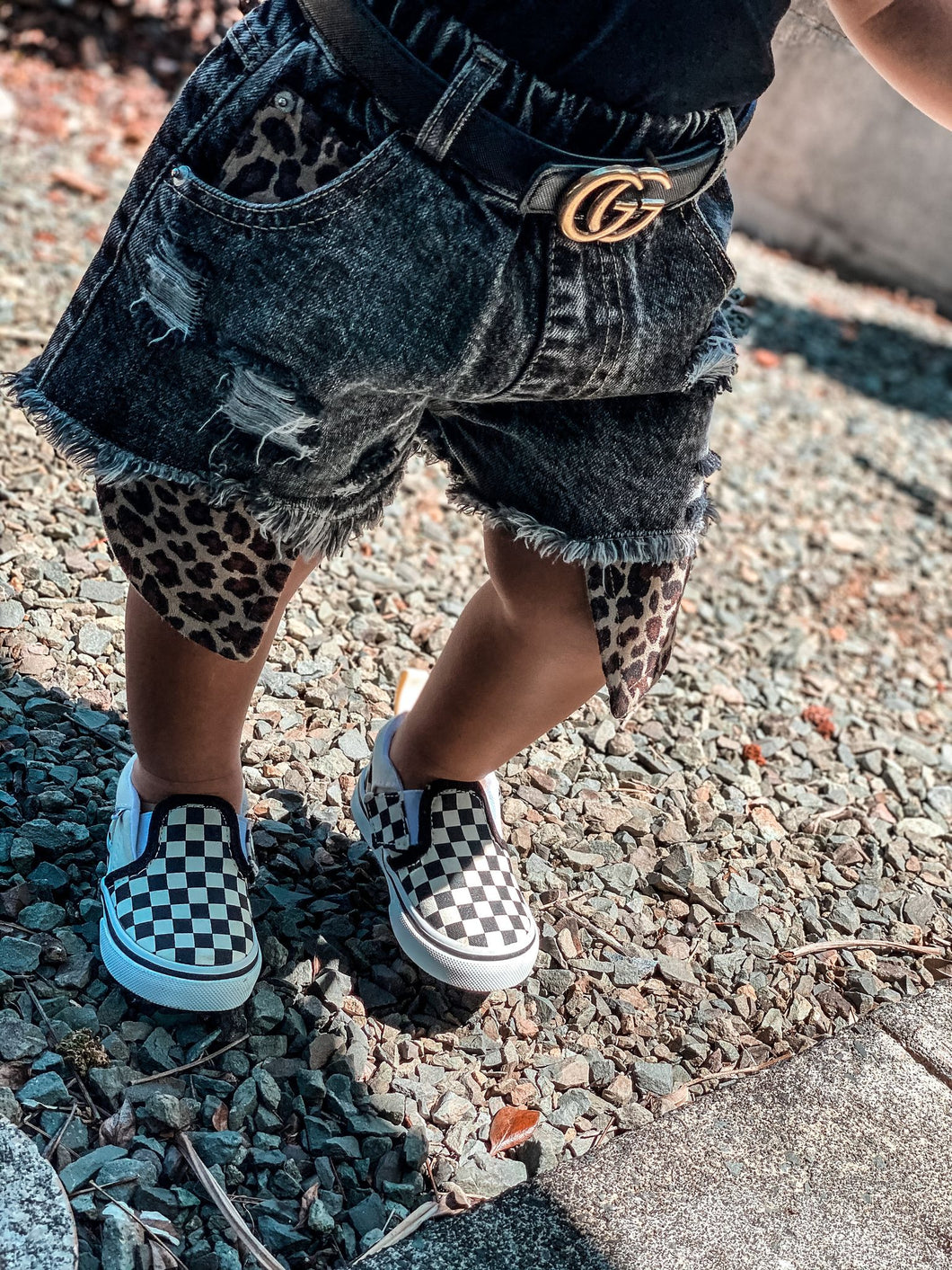 Rock-a-bye Baby Distressed Denim Shorts