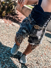 Load image into Gallery viewer, Rock-a-bye Baby Distressed Denim Shorts
